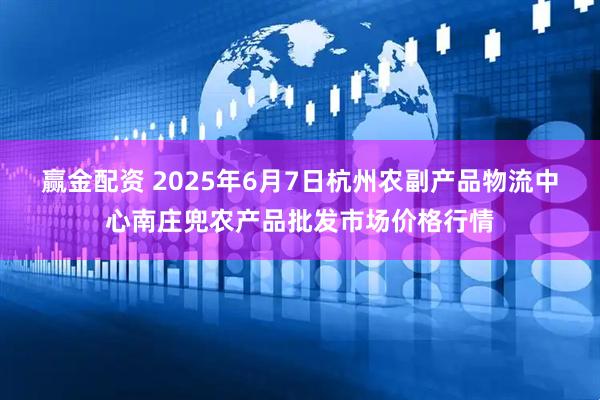 赢金配资 2025年6月7日杭州农副产品物流中心南庄兜农产品批发市场价格行情