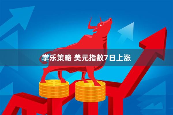掌乐策略 美元指数7日上涨