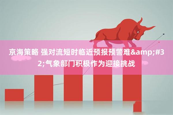 京海策略 强对流短时临近预报预警难&#32;气象部门积极作为迎接挑战