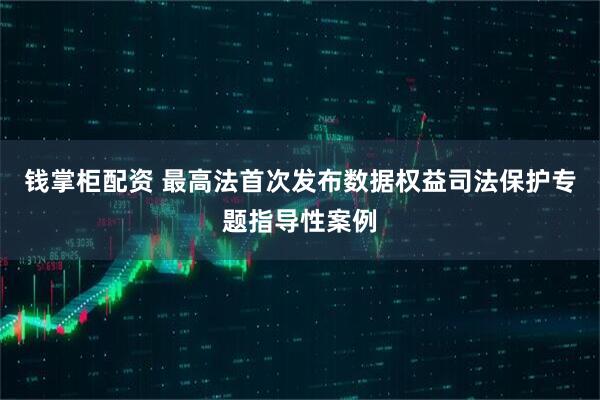 钱掌柜配资 最高法首次发布数据权益司法保护专题指导性案例
